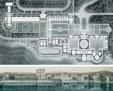 Figure 39 Pliny the Younger's Laurentine Villa, Schinkel's imaginary reconstruction